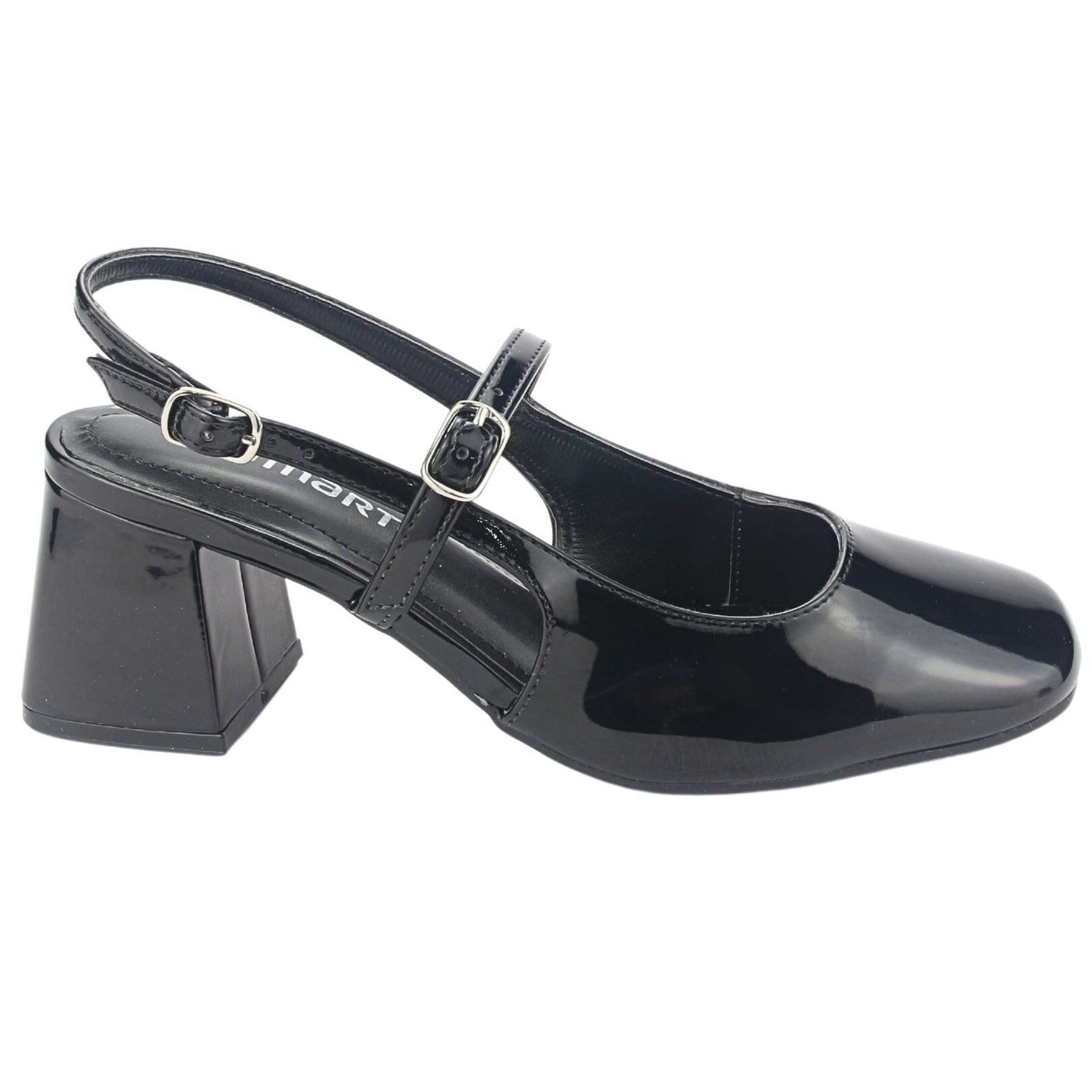 Zapato Via Marte Mujer 23-16801 V Preto Casual Zapatos Taco Via Marte 