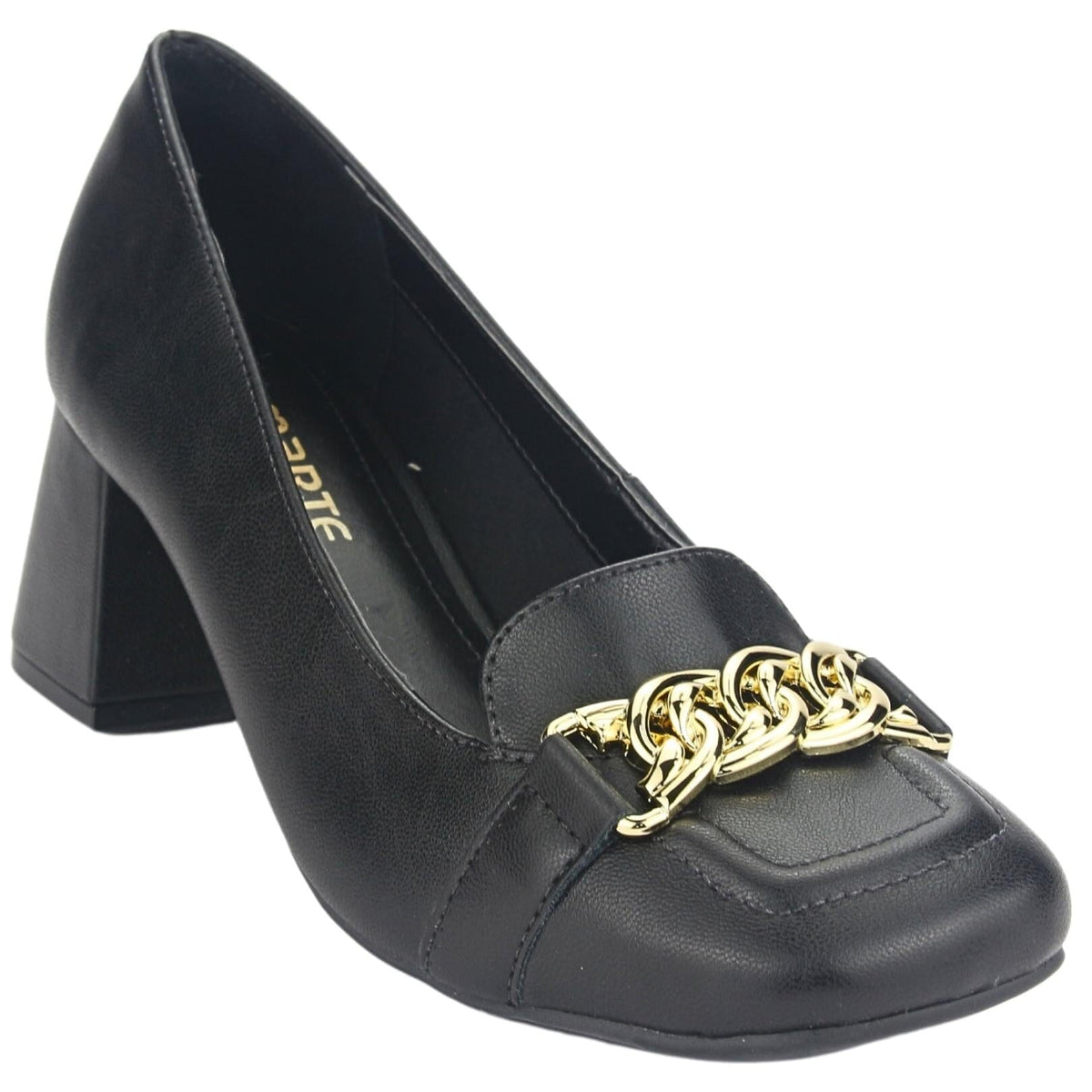 Zapato Via Marte Mujer 23-16806 N Preto Casual Zapatos Taco Via Marte 