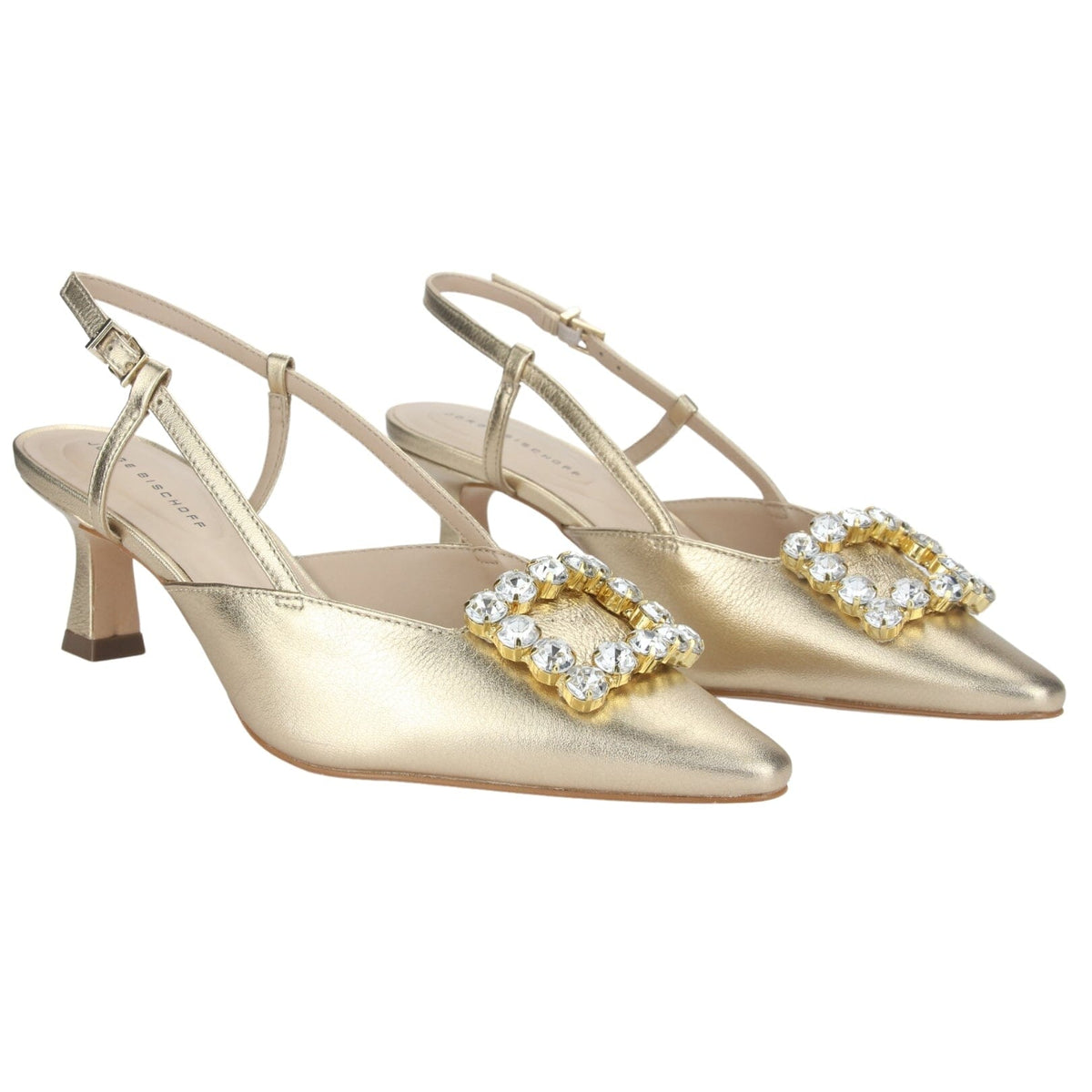 Zapatos Jorgebischoff Mujer P17994002 Dorado Casual Zapatos Taco Jorge Bischoff 