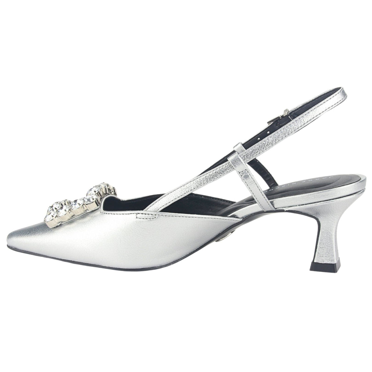 Zapatos Jorgebischoff Mujer P17994002 Plateado Casual Zapatos Taco Jorge Bischoff 