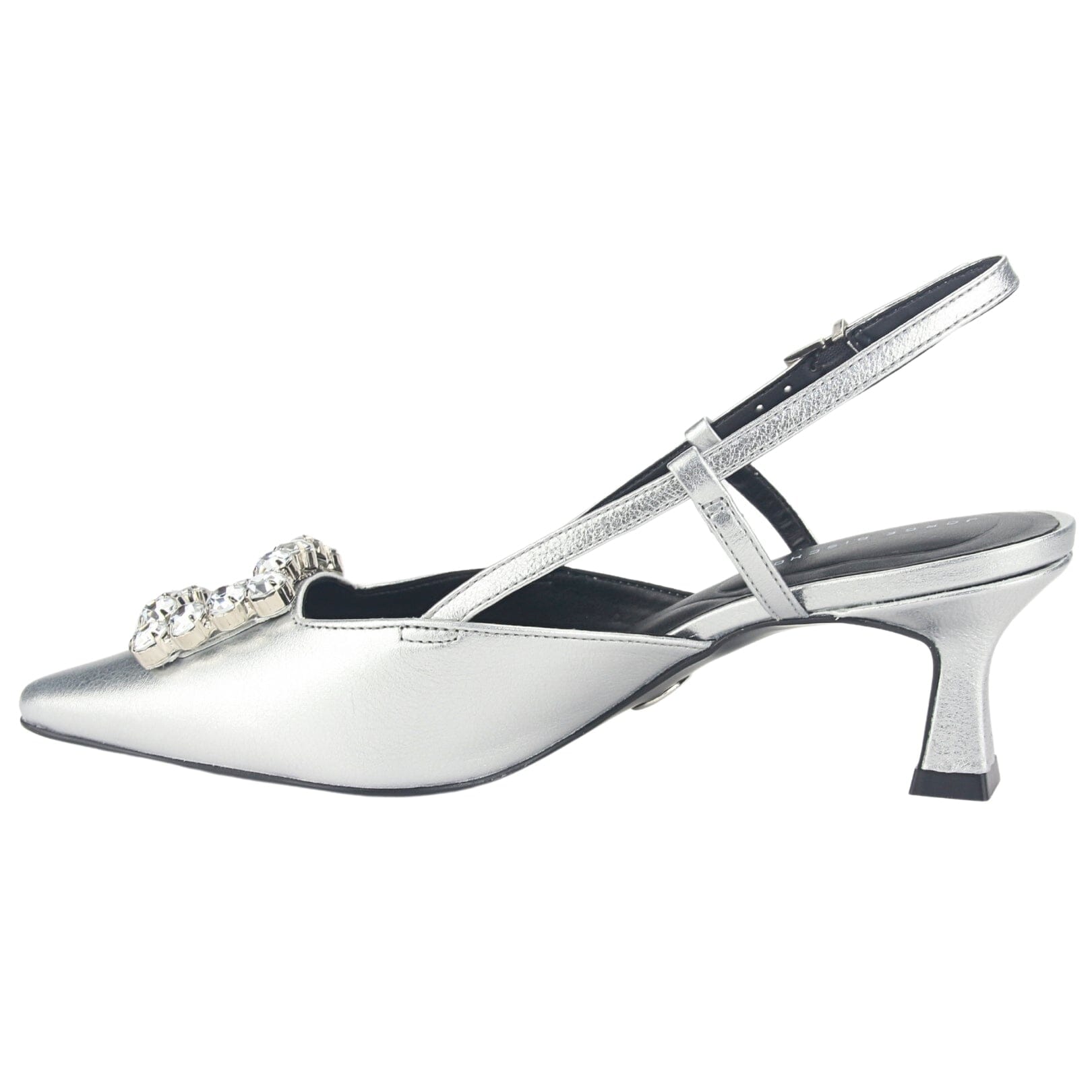 Zapatos Jorgebischoff Mujer P17994002 Plateado Casual Zapatos Taco Jorge Bischoff 